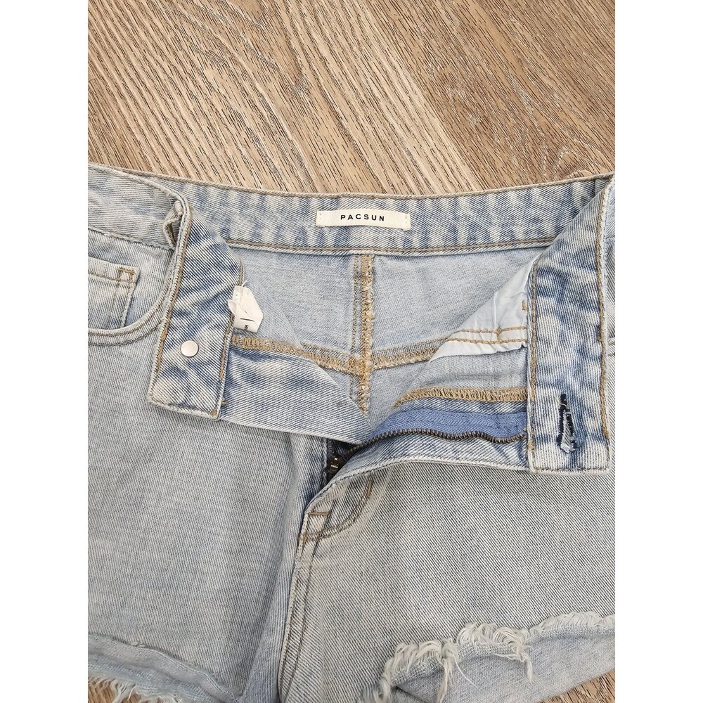 Pacsun Women's High Rise Festival Cut-Off Demin Short Size 25 - Picture 2 of 8